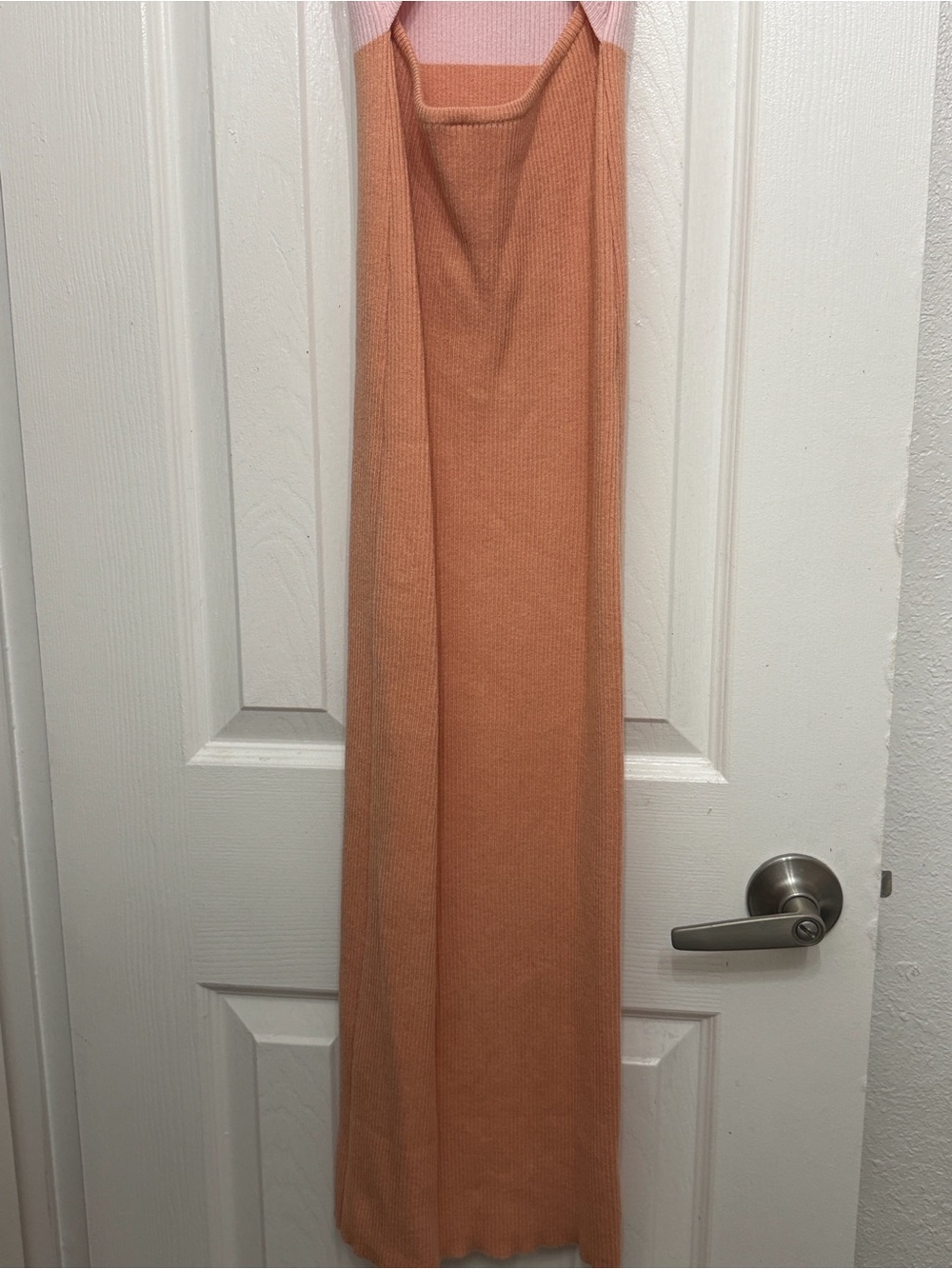 Petal & Pup Pink and Peach Cutout Maxi Dress - Picture 4 of 4